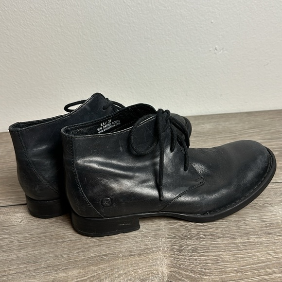 Born Black Leather Lace Up Shoes - Picture 4 of 6